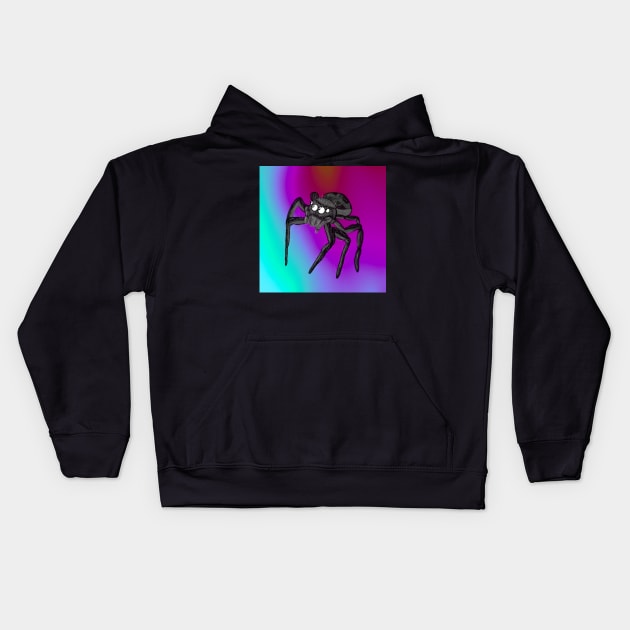 Jumping Spider Drawing V5 Kids Hoodie by IgorAndMore